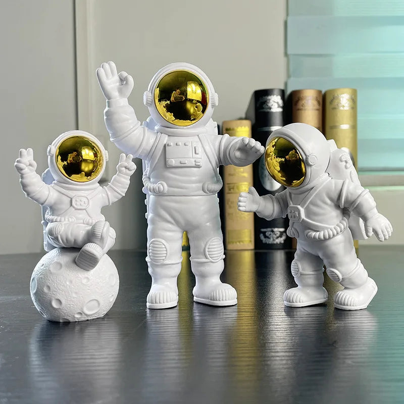 Criativo em Resina Astronauta figura de decoração para casa