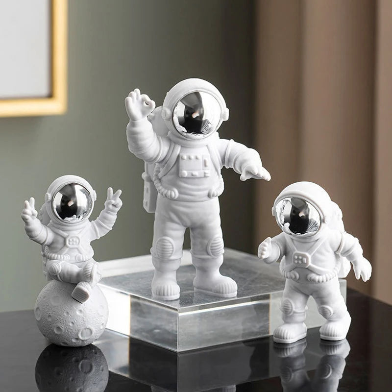 Criativo em Resina Astronauta figura de decoração para casa