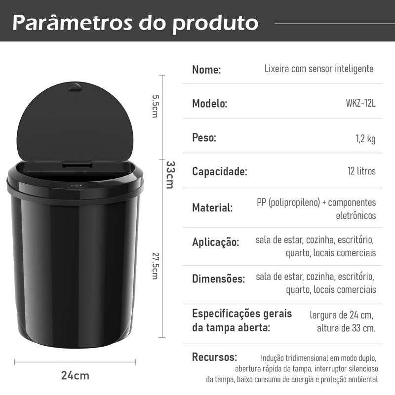 Lixeira Automática com Sensor