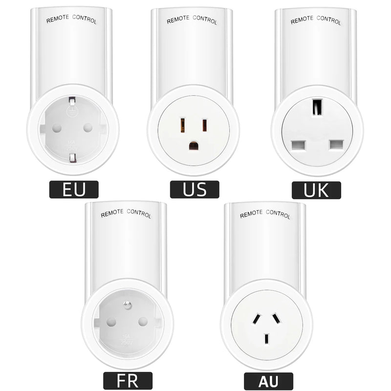 Sem fio inteligente controle remoto tomada de energia interruptor luz tomada  da ue com controle remoto