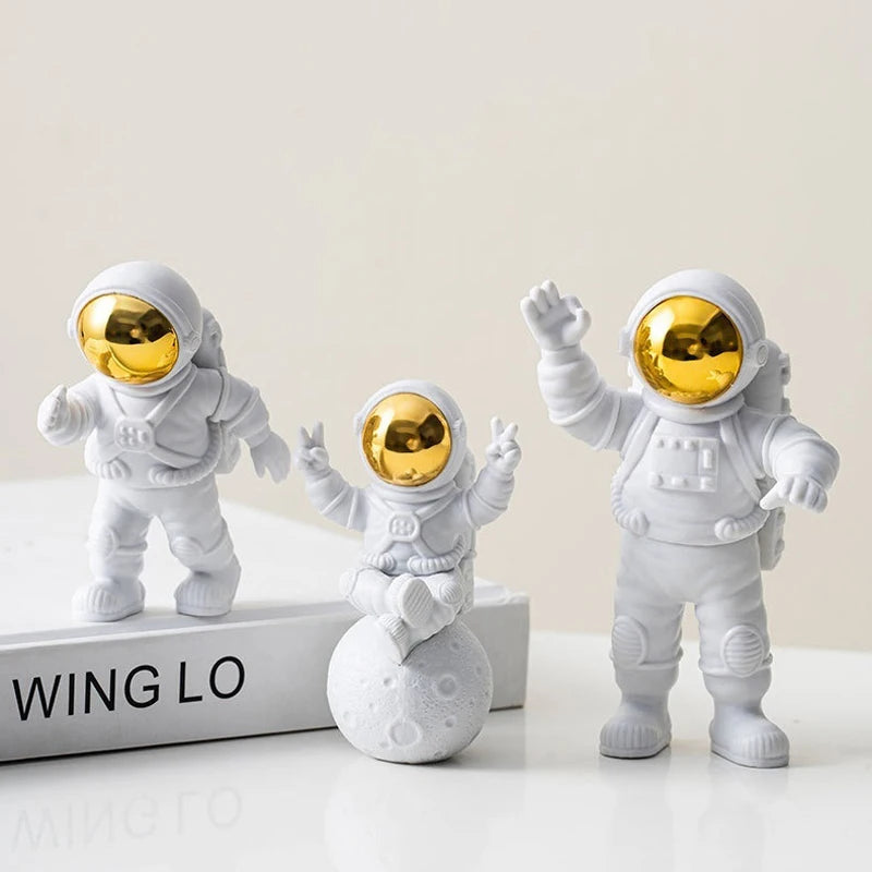 Criativo em Resina Astronauta figura de decoração para casa